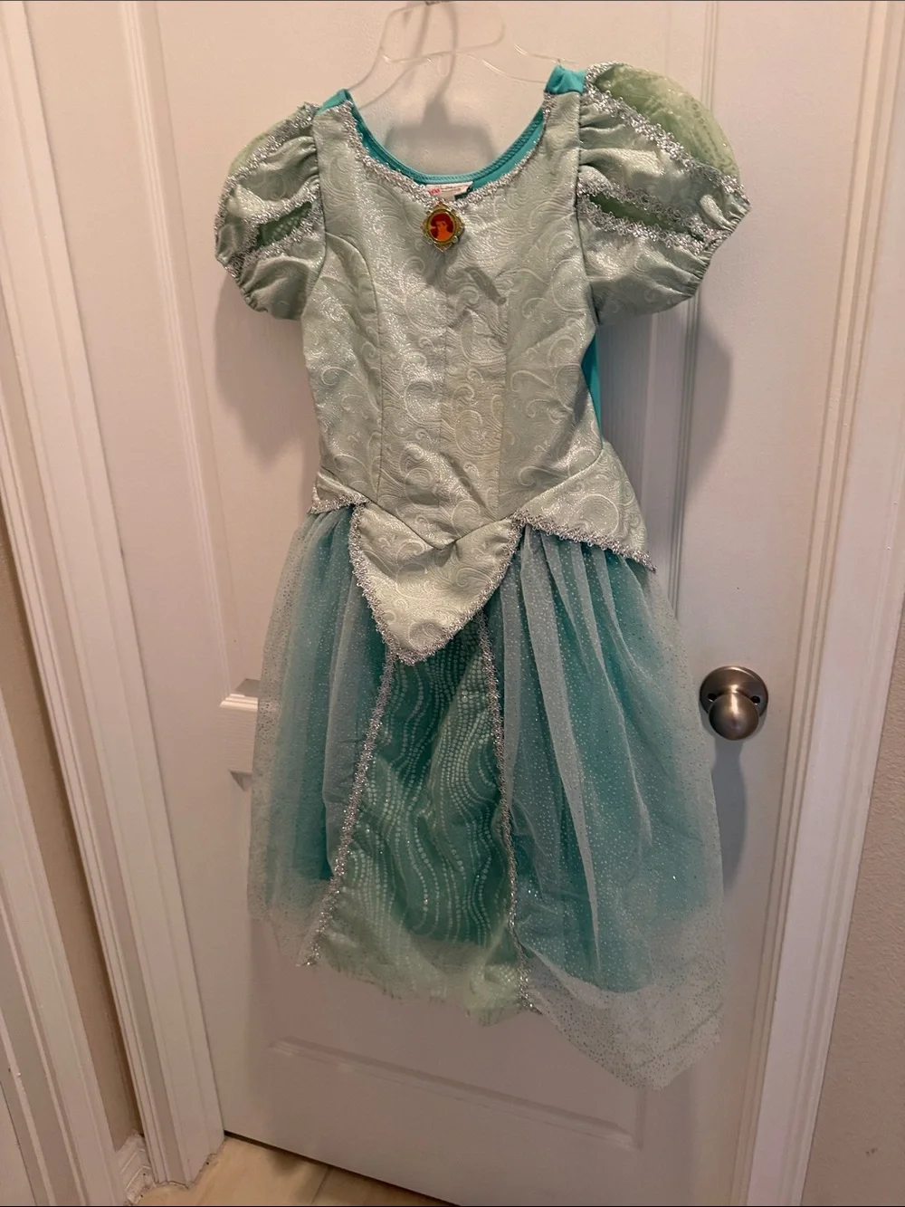 Disney’s Ariel  Girls' Light Green Princess Costume Dress 7/8